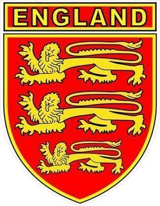 England Three Lions Car Window Sticker
