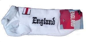 3 PACK George's Flag England Print Trainer Socks With St Size: 6-11 