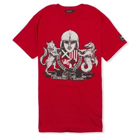 Englisc Arms T-Shirt  - Antique Red