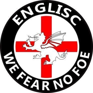 Englisc "Fear No Foe" Car Sticker