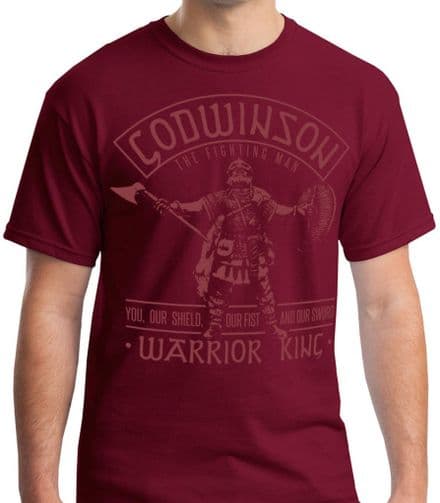 Godwinson "Warrior King" T-shirt - Cardinal Red
