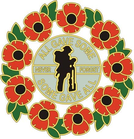 Poppy Lorry Sticker With Soldier and Wreath