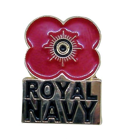 Poppy Pin Badge - Navy