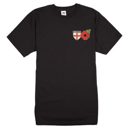 Poppy T-shirt "England Shield"      .