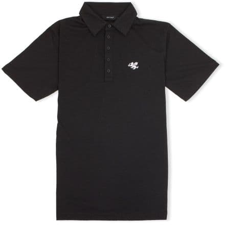 Senlak 5 Button Jersey Polo Shirt - Black