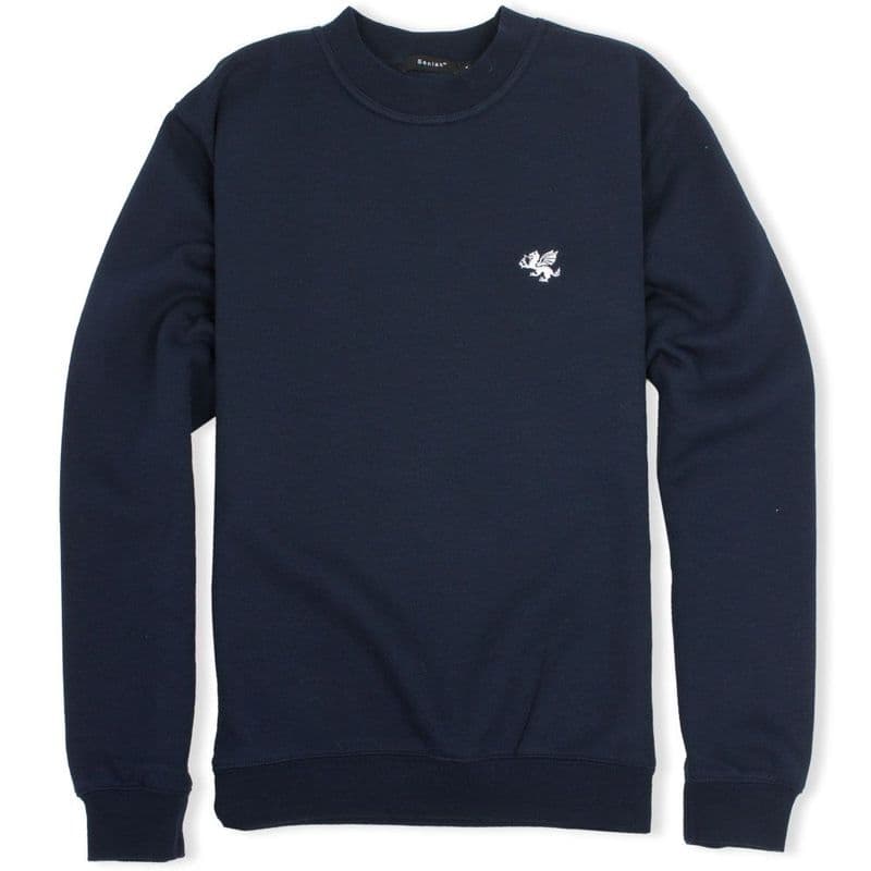 Senlak Dragon Sweatshirt in Navy from our range of England and Anglo-Saxon branded clothing