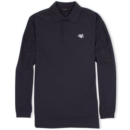 Senlak Long Sleeved Polo Shirt - Deep Navy