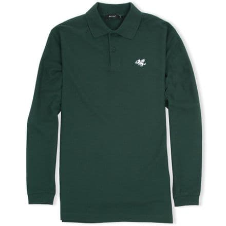 Senlak Long Sleeved Polo Shirt - Forest Green