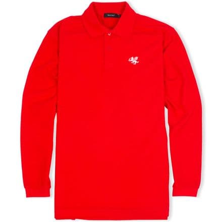 Senlak Long Sleeved Polo Shirt - Red