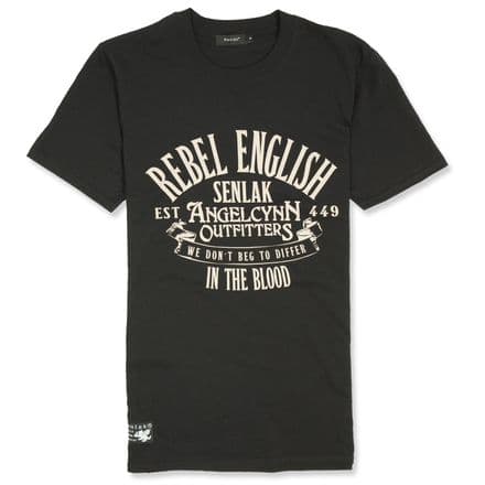 Senlak Rebel English T-shirt  - Black
