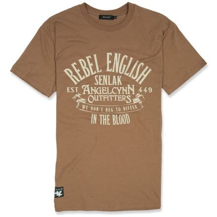Senlak Rebel English T-shirt  - Chestnut