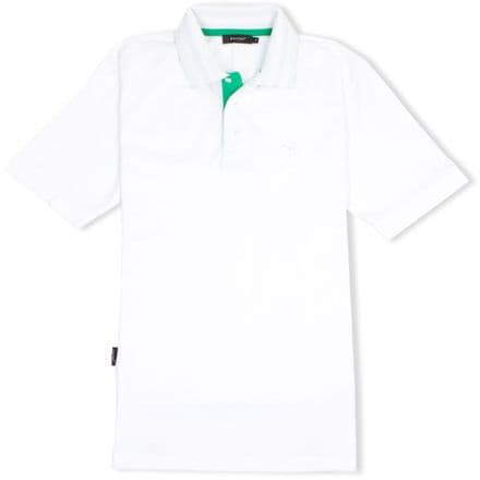 Senlak Striped Under Collar Polo Shirt - White
