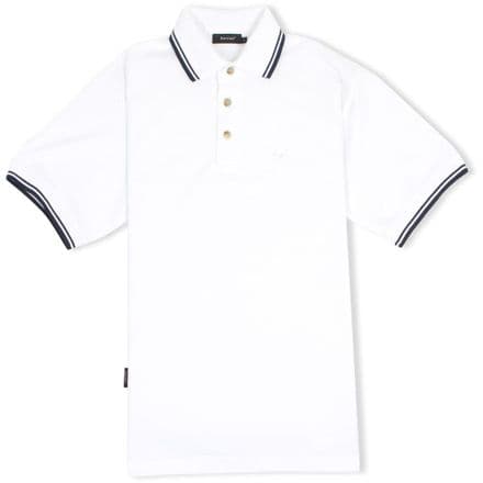 Senlak Tipped Polo Shirt - White