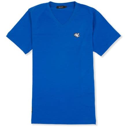 Senlak V-Neck Logo T-shirt - Royal Blue