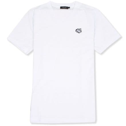 Senlak V-Neck Logo T-shirt - White