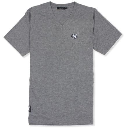 Senlak V-Neck Triblend Logo T-shirt - Light Grey