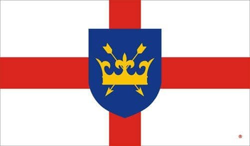 St Edmund Flag Patron Saint of the English  - 5ft x 3ft polyester flag with metal eyelets