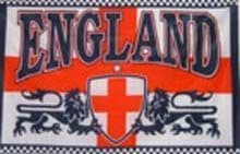 St George Cross Flag with 2 Lions 5ft x 3ft