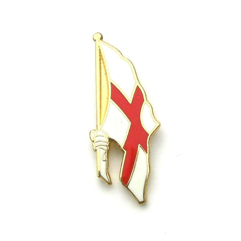 England Badge - St George Hand Flag