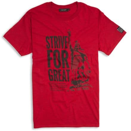 Strive For Greatness T-Shirt  - Antique Red