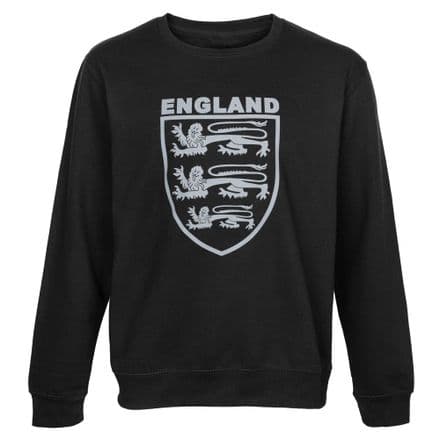Three Lions England Sweatshirt - Black