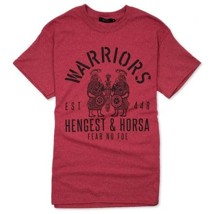 Warriors "Hengest and Horsa" T-Shirt - Heather Red