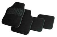 Car Mat Set Carpet Rubber Universal Heavy Duty Mats Floor Black Non Slip Grip 4p