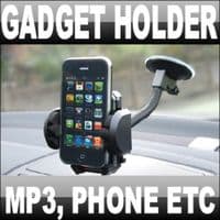 GADGET HOLDER MP3 SAT NAV PDA MOBILE PHONE CAR VAN