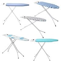 IRONING BOARD DELUXE WIDE FOLDING METAL IRON RACK FOLDABLE ADJUSTABLE HEIGHT