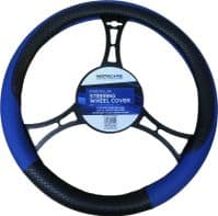 UNIVERSAL CAR AUTO STEERING WHEEL COVER BREATHABLE ANTI-SLIP PROTECTOR BLUE