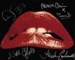 "ROCKY HORROR PICTURE SHOW" MULTI SIGNED by five 10"x 8" COA 11592