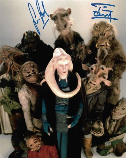 "STAR WARS" TIM DRY and SEAN CRAWFORD 10" x 8" Genuine Signed Autograph 11453 COA