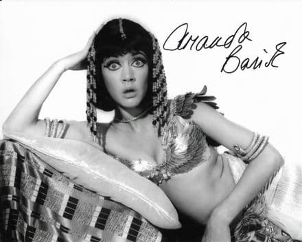 Amanda Barrie CARRY ON star genuine signed  autograph 10" by 8" COA 115401