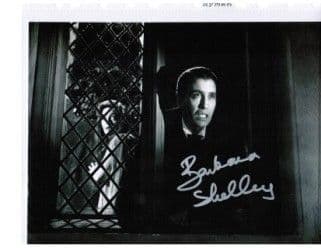 Barbara Shelley Dracula Prince of Darkness HAMMER HORROR Genuine Signed Autograph 10 x 8 COA 2191