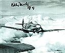 Billy Drake - DFC & BAR, DSO, DFC (US) WW2  SpitfirePilot Genuine Signed Autograph 10x8 COA 113