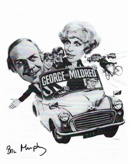 Brian Murphy GEORGE & MILDRED  Genuine  signed Autograph 10x8 COA 11428