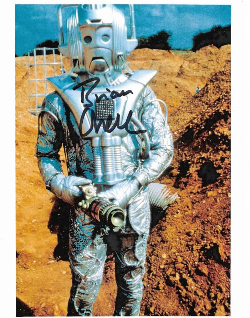 BRIAN ORRELL Cyberman (Doctor Who ) 10x8 Genuine Signed Autograph COA 12113