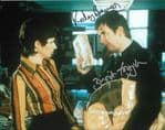 Brigit Forsyth & Rodney Bewes THE LIKELY LADS - Genuine Signed Autograph 10x8 COA 11615