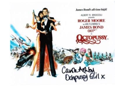 Carole Ashby "JAMES BOND 007" Octopussy Genuine signed autographs COA