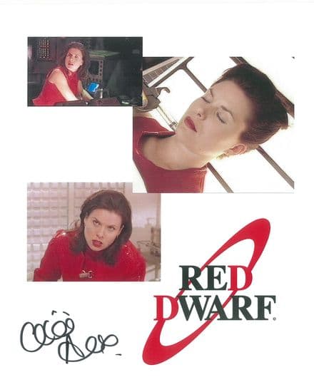 Chloe Annett RED DWARF  Genuine Signed Autograph 10x8 COA 9128