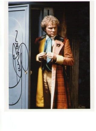Colin Baker as the Doctor Signed 10 x 8 Photograph (1)