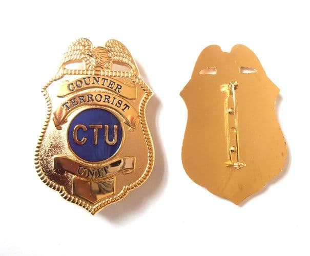 Ctu Jack Bauer Badge From The Tv Show 24 Toy Novelty For Collecting Purposes Only Design For A Made Up Agency