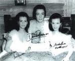 Damien Thomas & Mary & Madeline Collinson 'HORROR' Genuine Signed Autograph 10x8 11168