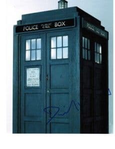 David Verrey Signed TARDIS picture "Aliens of London" and "World War Three" Autograph