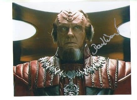 David Warner, Star Trek, Genuine Signed Autograph 10x8, COA 1135