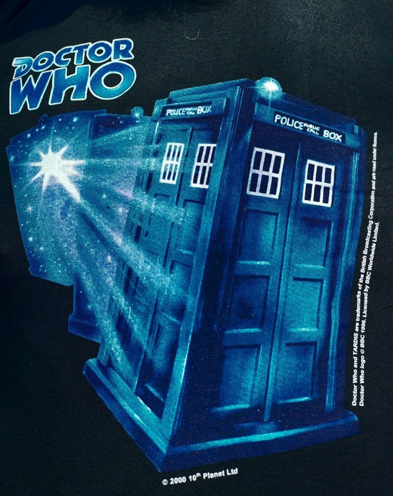 DOCTOR WHO - 10th PLANET -  TARDIS T-SHIRT - VINTAGE PC22444