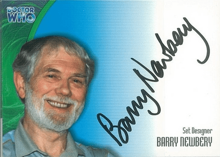 Doctor Who  BARRY NEWBERY as Set Designer  AUTOGRAPH CARD AU18, Strictly Ink -  10641