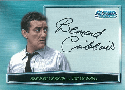 Doctor Who Big Screen -  A3 Bernard Cribbins as Tom Campbell  Trading Card -  10663
