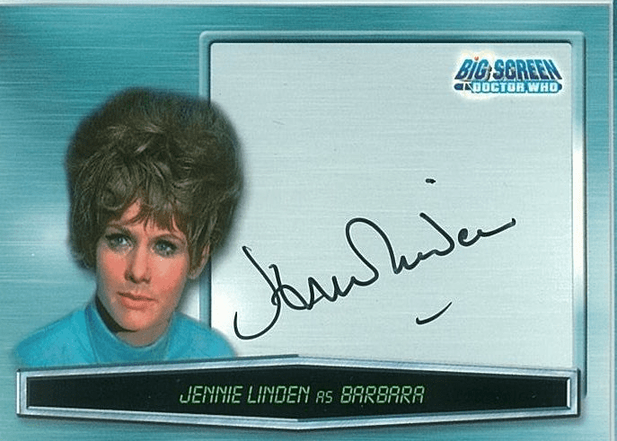 Doctor Who Big Screen -  A8 Jennie Linden as Barbara Trading Card -  10660