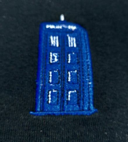 DOCTOR WHO Black TARDIS Embroidered SWEAT SHIRT VINTAGE - PC 22445 